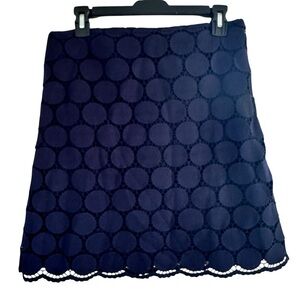 Boden Navy Blue Lace mini Skirt